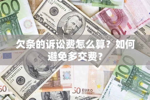 北京欠条的诉讼费怎么算？如何避免多交费？